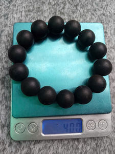 Pulsera de Madera de Agar Negra de Vietnam, 18mm, Estilo Budista Vintage, Unisex - Product Image 5