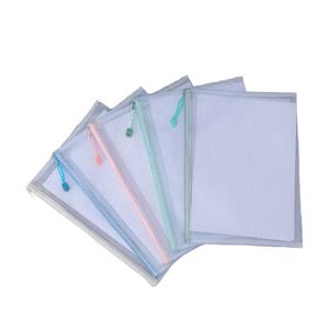 Reusable <b>Nylon</b> Exam Paper <b>Bag</b> Lightweight Clear Pouch File Organizer Documents Study Materials <b>Plastic</b> Document <b>Bag</b> - Product Image 1