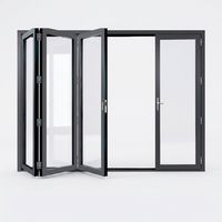 Portes pliantes intérieures en aluminium, légères, robustes, gain de place, options en verre clair ou givré, faciles à nettoyer
