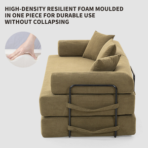 Convertible <b>Sofa</b> <b>Bed</b> Queen Folding Floor Couch Corduroy Fold Out Couch <b>Bed</b> Sleeper Mattress Boneless <b>Sofa</b> Comfy Lounge Loveseat - Product Image 4