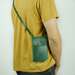 Легкие мужские сумки на заказ через плечо из искусственной кожи, сумка-мессенджер для телефона