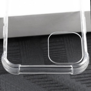 Coque de téléphone transparente en TPU antichoc pour <span class=keywords><strong>iPhone</strong></span> 12 Pro Max <span class=keywords><strong>13</strong></span> 14 15 16 17, protection des coins de 1,5 mm - Product Image 5