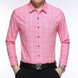 เสื้อเชิ้ตแขนยาวผู้ชายผ้าฝ้ายผ้าปอปลินลำลองแฟชั่นใหม่คอปกตั้ง - Product Image 2