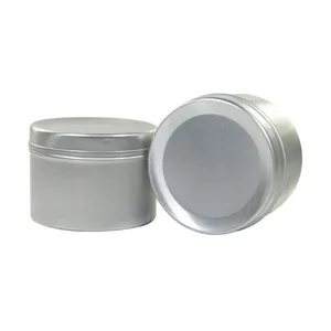 Hot Sales Empty Aluminum metal Jar for tea candy round container tin cans for Body Cream Candles Soap