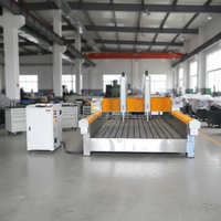 Nouvelle machine de découpe de pierre CNC à 3 axes JK-1530-2 avec moteur PLC pour granit, marbre, carrelage, 5,5 kW, 380 V, gris clair, Shandong, fonctionnement facile