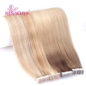 Extensions de cheveux à bandes adhésives les plus vendues, 100% cheveux humains Remy, trame ultra-fine invisible, lisses, ondulés naturels, sans nœuds, sans perte de cheveux - Product Image 2