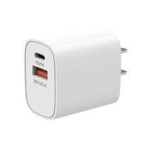 Chargeur de téléphone portable à charge rapide USB A+C PD 20W QC3.0 Type C à prise américaine, vente chaude, pour Samsung Android, écouteurs, batterie externe