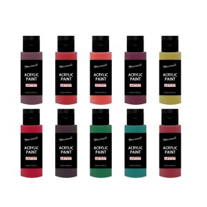 Bộ màu <span class=keywords><strong>acrylic</strong></span> tùy chỉnh 50 màu chất lượng cao Wenxuan bán buôn dành cho họa sĩ vẽ trên kính, vải, giấy - Product Image 5