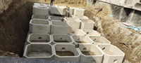Caisse de vidange octogonale industrielle professionnelle en acier pour biodigesteur et purification des eaux usées