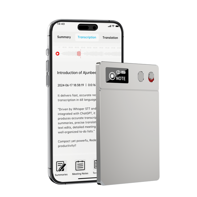 AI Recording Pen Intelligent Smart Voice Recorder Real Time Recording and Transcription Smart Audio Recorder