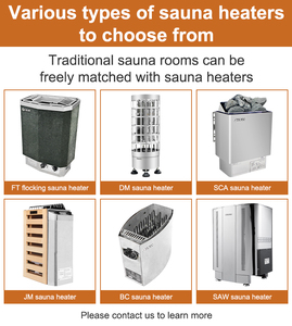 Sauna Tradicional de Vapor para Interiores, de Madera, con Capacidad para 4-6 Personas - Product Image 3