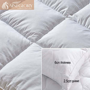 Morbido e confortevole in fibra cava queen size materasso di colore solido per biancheria da letto - Product Image 3