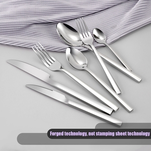 High Quality Stainless Steel <b>Mirror</b> Polished Flatware Set Hotel Wedding Silver Cutlery Flatware - Product Image 6