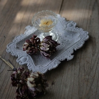 Plateau de rangement carré en fer vieilli style antique - Organisateur polyvalent pour bijoux et bougies, idéal pour cuisine, salle de bain, table