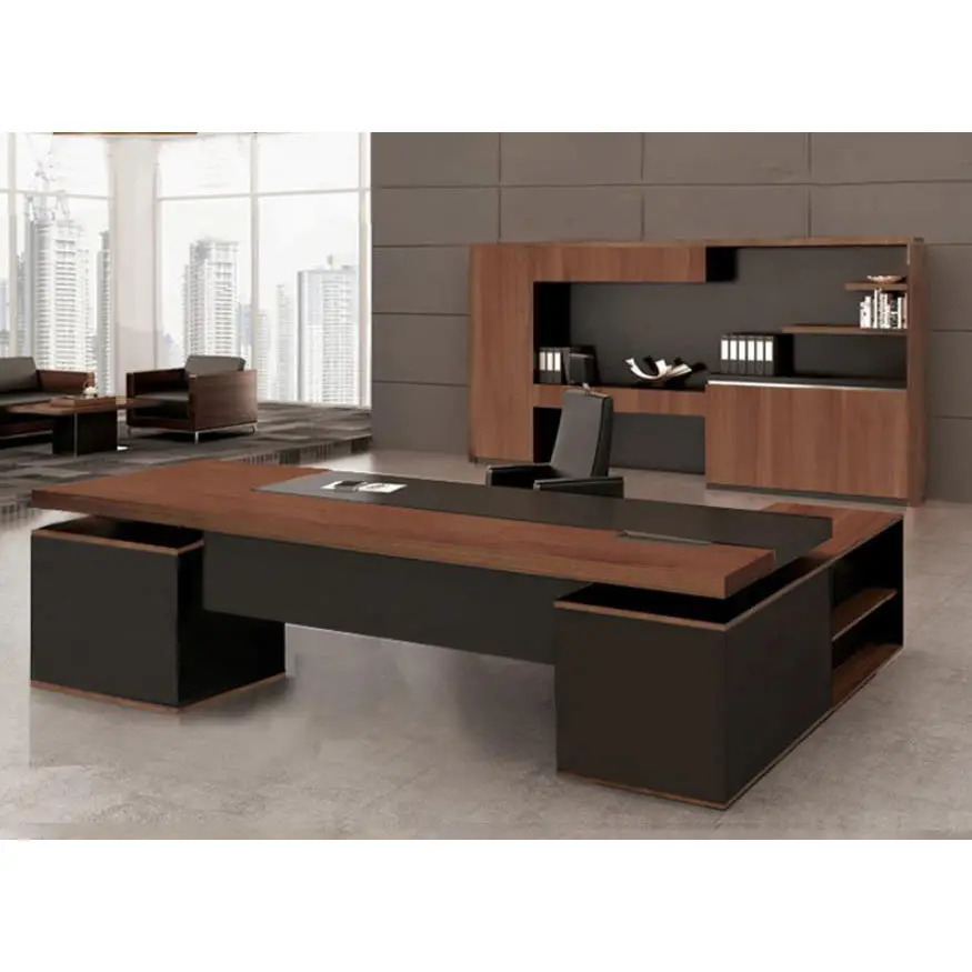 Modern lüks ofis masası İtalyan ofis mobilyaları yönetici