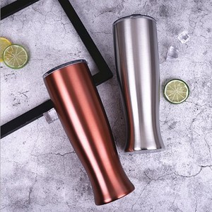30oz double paroi en acier inoxydable isolé sous vide vase forme vin bière tasses de voyage portable tasses avec couvercles - Product Image 2