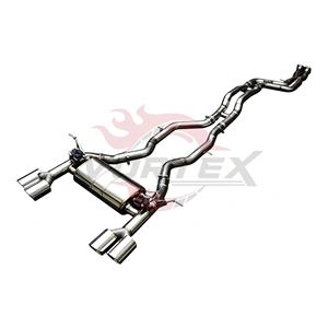 ท่อไอเสียแบบ Catback รุ่น Vortex Austenitic SS304 สำหรับ BMW M3 F80 M4 F82 พร้อมปลายท่อโครเมียมแบบ Quad และระบบท่อแบบ Center Drum Mod Line U - Product Image 3