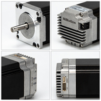 NiMotion Nema Motor Stepper putaran tertutup terintegrasi, Bus CANopen 23 57mm 4,2a 48V dengan pijakan penggerak Motor DC 2 pegangan torsi