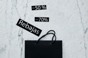 Bolsa de Compras de Papel para el Black Friday con Asa de Cuerda de Algodón, Estilo Clásico, Reciclable, Bolsa Plana Estándar de Papel Artístico - Product Image 4