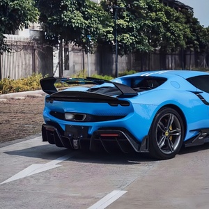 Alerón Trasero de Fibra de Carbono Seca Estilo BFA Modificado para Componentes de Carrocería de Ferrari 296 - Product Image 4