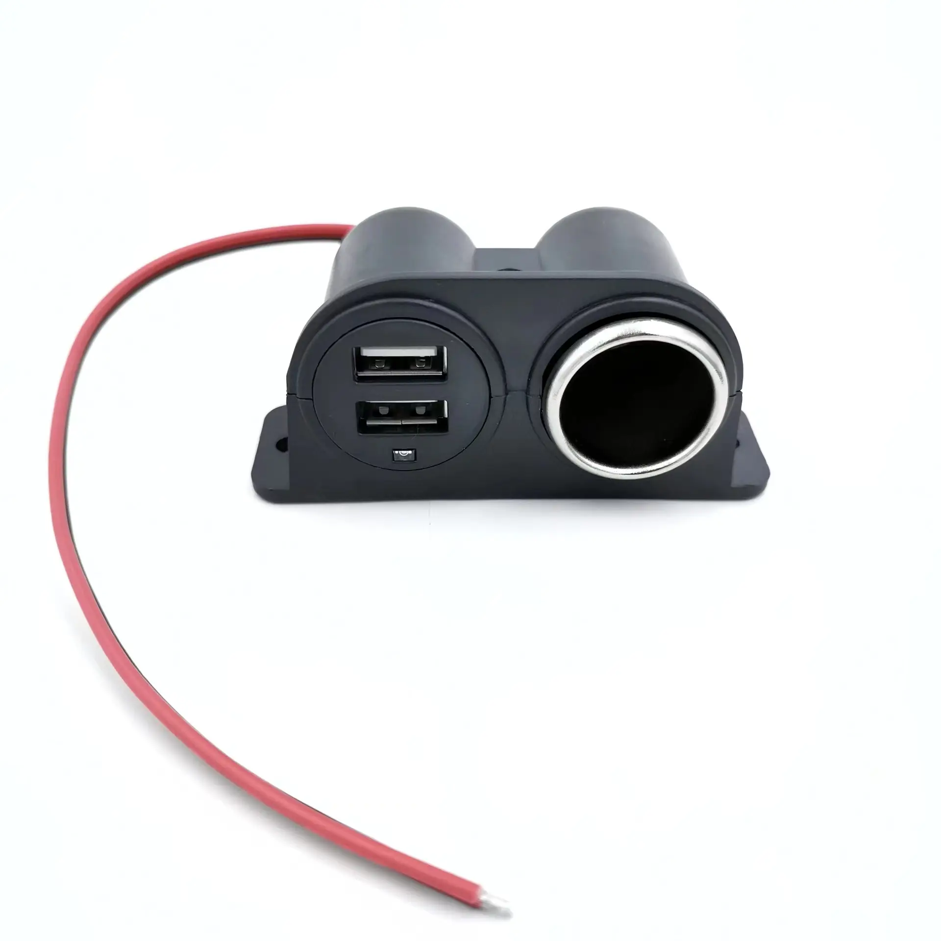 Dual USB Outlet Cigarette Lighter Socket Splitter 12V 4.2A Replacement with Blade Fuse for RV Boat Marine