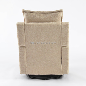 Sillón Reclinable Tapizado, Silla Mecedora Giratoria para Cuarto de Bebé, Sillón Moderno, Silla Mecedora para Sala de Estar, Cómodo Sillón Individual - Product Image 3