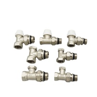 Vanne thermostatique droite en acier inoxydable/laiton DN20 pour systèmes de chauffage au sol