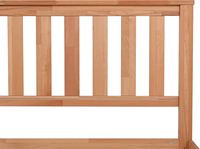 Lit en bois de hêtre massif Inweto, design élégant et classique, 200x160, robuste, pour chambre à coucher