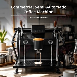 Machine à café expresso semi-automatique professionnelle ITOP 9 bars à pompe rotative, groupe unique, prix de gros usine - Product Image 1