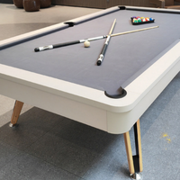 Table de billard 9 boules de 8 pieds en MDF+PVC avec système de retour de billes pour usage familial et club intérieur