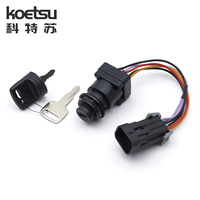Interrupteur de commande arrière KOETSU pour verrouillage électrique des portes, compatible avec moteur hors-bord Mercury quatre temps, jeu de clés d'allumage OLIVER