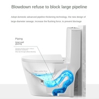 Haute qualité chinois maison hôtel s-trap une pièce sanitaire en céramique closestool toilette salle de bain commode wc toilette