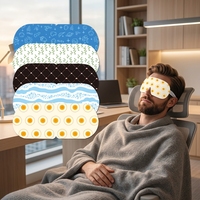 Masque oculaire vapeur élégant à chaleur uniforme, surface en coton doux, facile à porter pour le repos quotidien des yeux, accessoires pratiques