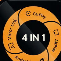 Adaptateur sans fil CarPlay KAIWO 4 en 1, Android Auto, AirPlay, Miracast, dongle USB, mise en miroir de l'écran, plug and play, ARCFOX 2023- Modèle A'er