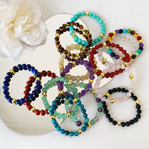 Bracelet de luxe en cristal poli, nouveau design original, bijoux colorés faits à la main pour femmes, cadeau - Product Image 4