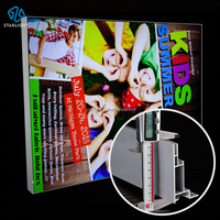 Caja de Luz LED de Alta Luminosidad para Pancartas Retroiluminadas SEG, Marco de Perfil de Aluminio sin Marco, Tela Elástica, para Techo