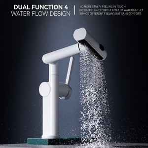 Grifo de lavabo transfronterizo Kaiping de 35 mm, monomando de cobre con caño giratorio y doble control - Product Image 3