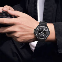 Montre numérique TOMI T227 pour homme, bracelet en plastique, multifonction, montre de sport, lumière LED, date automatique, alarme, étanche, montre-bracelet décontractée