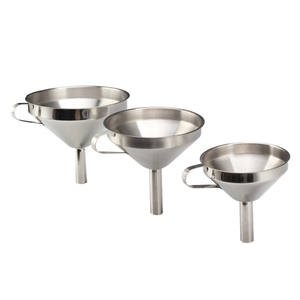 Entonnoir à large ouverture en acier inoxydable de qualité alimentaire avec poignée pour bocaux Mason, entonnoir de grande calibre pour confiture et cornichons, gadgets de cuisine - Product Image 5