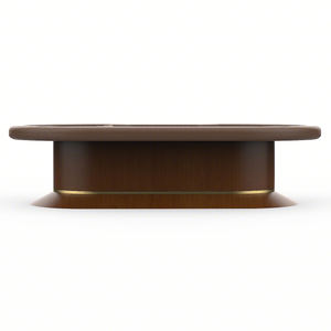 カスタム高級オーバル型アンティーク木製バカラカジノ賭博ポーカーテーブル - Product Image 3