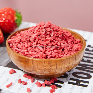 100g tự nhiên đóng băng khô dâu tây thái hạt lựu đặc biệt cho trà bong bóng <span class=keywords><strong>toppings</strong></span> hoặc trang trí món tráng miệng - Product Image 4