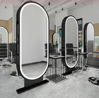 Miroir mural moderne à lumière LED pour salon de coiffure, salle de sport, miroir de coiffure décoratif pour chambre à coucher, célébrité sur Internet, tendance pour barbier