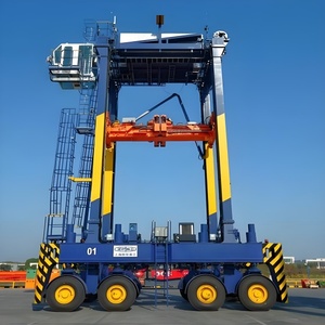 Grue à portique monopoutre sur pneus en caoutchouc certifiée CE, moteur diesel PLC, prix usine - Product Image 2