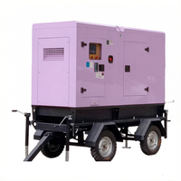 Générateur diesel mobile sur remorque 360 kW/400 kW 450 kVA 50 Hz avec ATS, moteur SDEC 6ETAA12.8-G31, démarrage automatique, pour usage extérieur