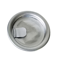 Boîte en aluminium ronde argentée de 30 mm de diamètre avec couvercle facile à décoller, emballage alimentaire en métal de qualité alimentaire pour poudre de café, crème
