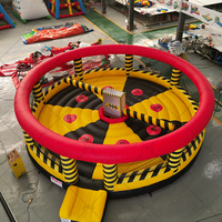 Jeu de taureau gonflable d'extérieur pour enfants - Matériau PVC, protection UV, ignifuge, imperméable, installation facile, taille personnalisable