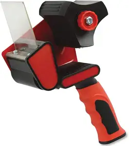 Zwart/Rood Tape Drive Hoge Kwaliteit 3 Inch Gebruik Tape Dispenser Gun Voor Doos Afdichting Verpakking Tape Dispenser