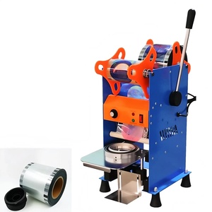 Nhãn hiệu thương mại niêm phong chai cốc niêm phong máy nhựa nhỏ 10 đồ uống nóng cốc giấy niêm phong máy - Product Image 3