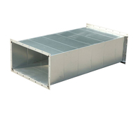 Conduit rectangulaire en acier inoxydable 304 316 sur mesure, finition de surface ERW ASTM 2B |   Conduits d'évacuation HVAC pour cuisine d'hôtel