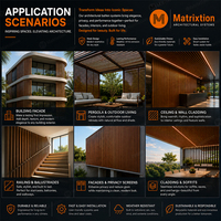Lames en aluminium imitation bois pour applications de façade extérieure